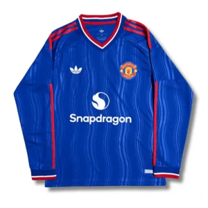 Equipación de manga larga para partidos fuera de casa del Manchester United 2026-27: venta online a precios muy económicos