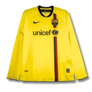 Camiseta de manga larga para los partidos fuera de casa de la temporada 2008/09 del Barcelona